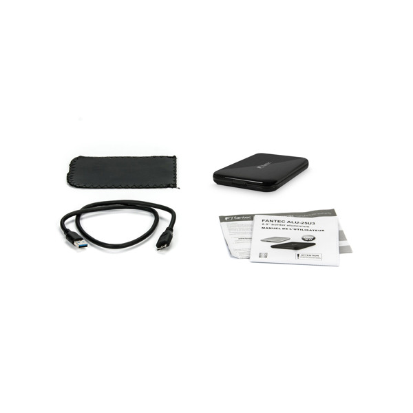FANTEC ALU-25U3 - Black - HDD Caddy ATX 2.5 " - 1495