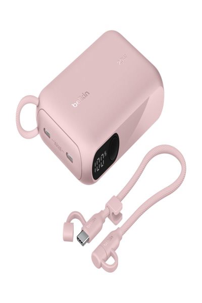 Belkin BoostCharge - Power Bank - with Display - 10000 mAh - 20 Watt - PD - 2 - BPB027HQPK