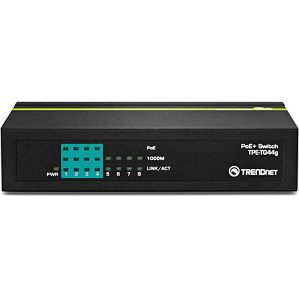 TRENDnet TPE-TG44G - Full duplex - (PoE) Switch - TPE-TG44G