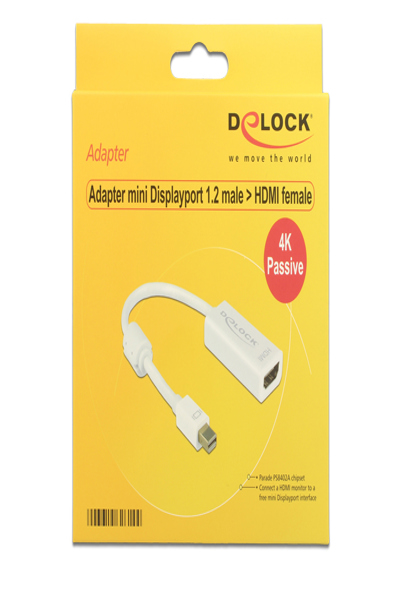 Delock DisplayPort-adapter - DisplayPort (hane) till DVI-I (hona) - 62602