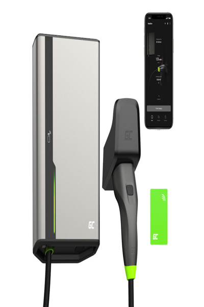 Boîtier mural Green Cell GC EVGC021B2250 3,6-22 kW 5 m NFC