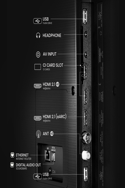 HISENSE 65A6Q 65" 4K ULTRA HD SMART TV BLACK - 65A6Q