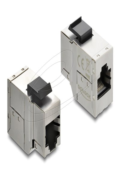 Delock Keystone module coupling RJ45 socket to Cat.6a - Digital/Display/Video - Network - 90835