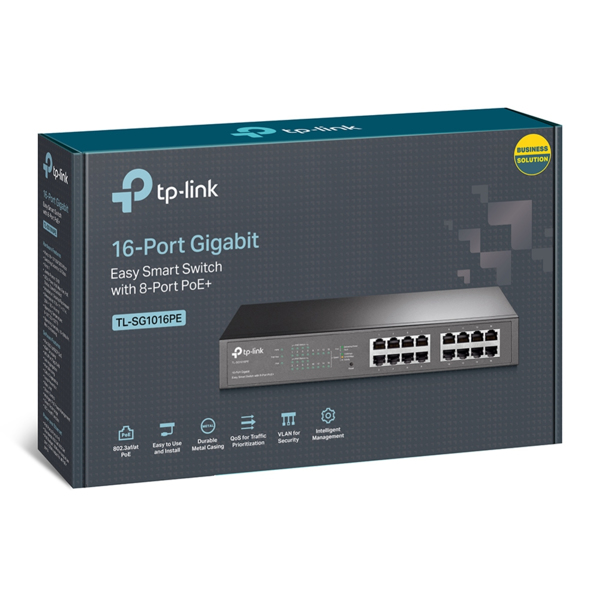TP-LINK TL-SG1016PE - Managed - Gigabit Ethernet - TL-SG1016PE
