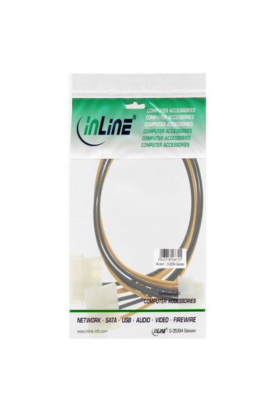 Câble adaptateur d'alimentation en ligne 2x 5,25" / 6 broches PCI-E 0,25 m