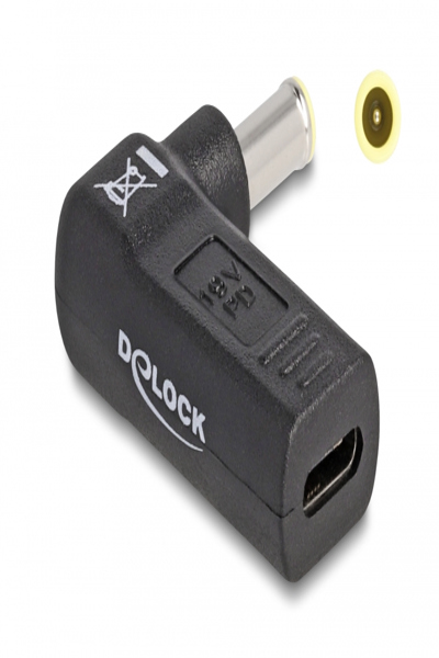 Delock Power adapter - 24 pin USB-C (F) to DC jack 5.5 x 3.0 mm (M) - 60013