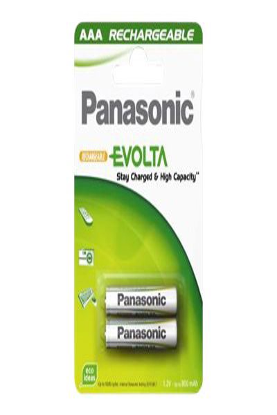 Panasonic-batteri 2 x AAA - (uppladdningsbara) - P03E/2B