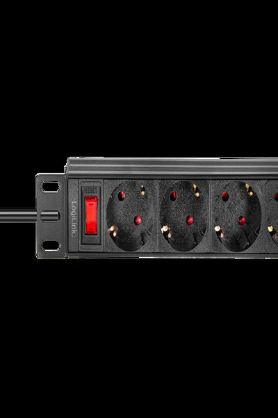 LogiLink 4-uttag Power Strip med Switch 25,3m - PDU4B01