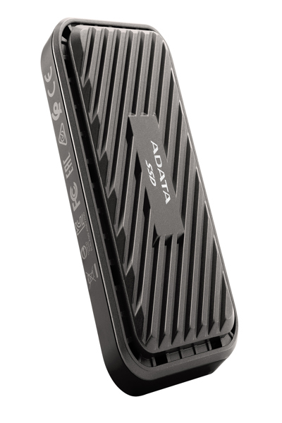 SSD externe ADATA SE770G 1 To, USB 3.0, noir/jaune, rapide