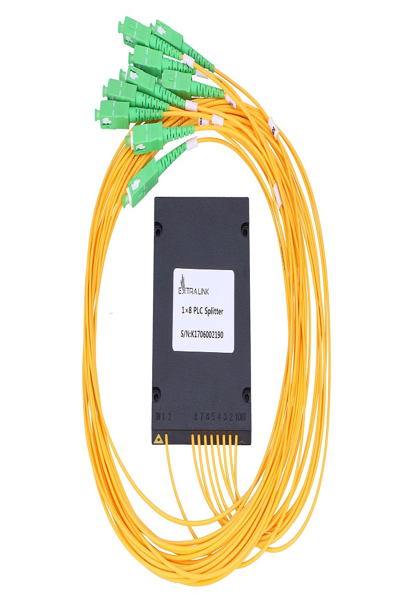 Module répartiteur SC/APC CPL 1:8 Extralink noir vert jaune