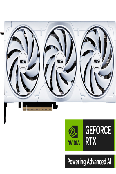 MSI NVIDIA GeForce RTX 5080 16G VENTUS 3X OC WHITE GDDR7 256bit Gaming Graphics card Boost Clock up to TBC MHz PCIe Gen 5 DLSS (P) - GEFORCE RTX 5080 16G VENTUS 3X OC WHITE