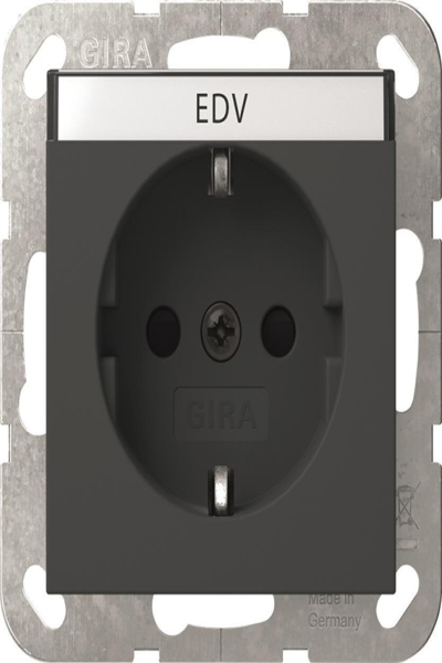 GIRA 446228 SCHUKO BSF+ SH System 55 Anthracite