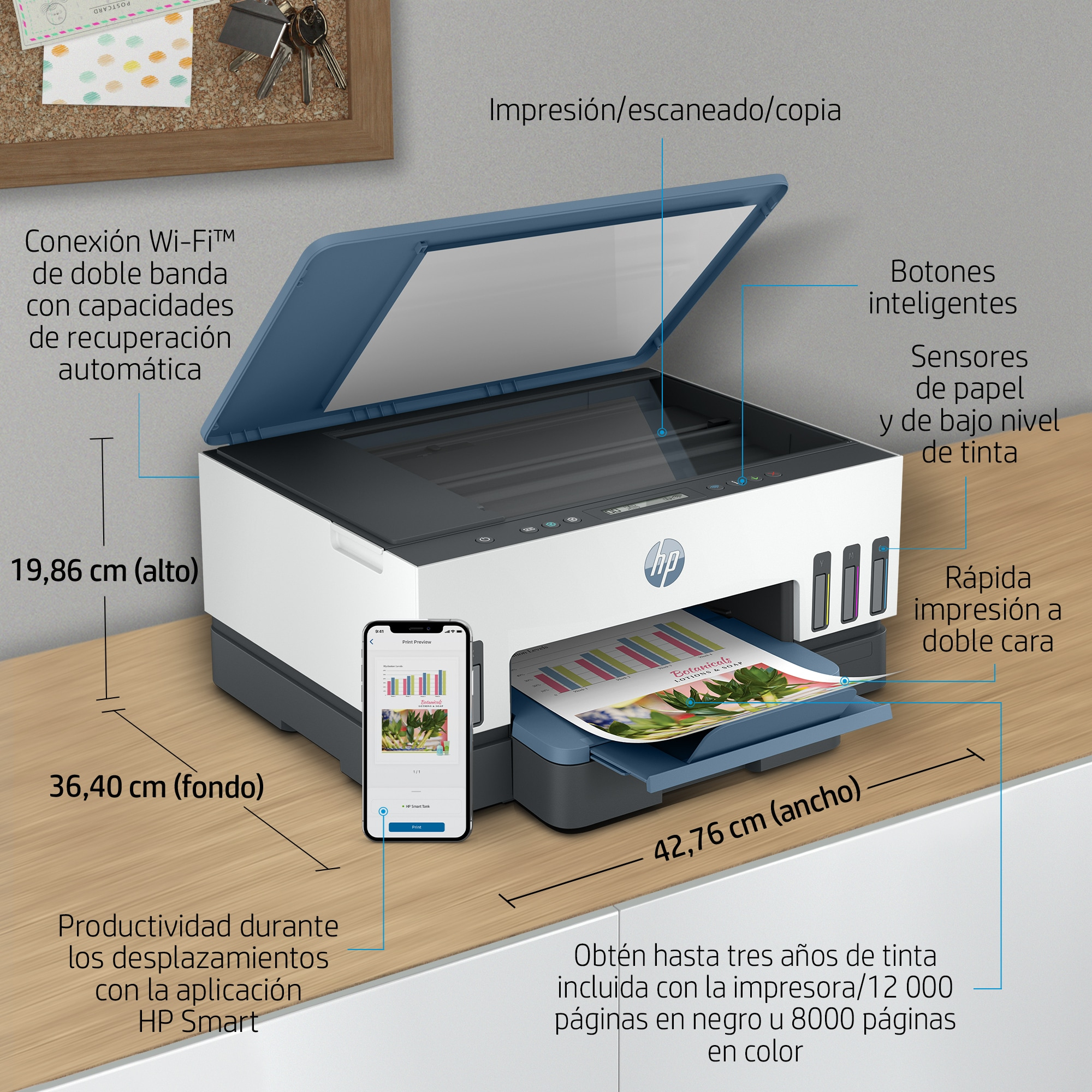 HP Printer Smart Tank 7006 All-in-One - Inkjet - Colored - 28B55A#BHC