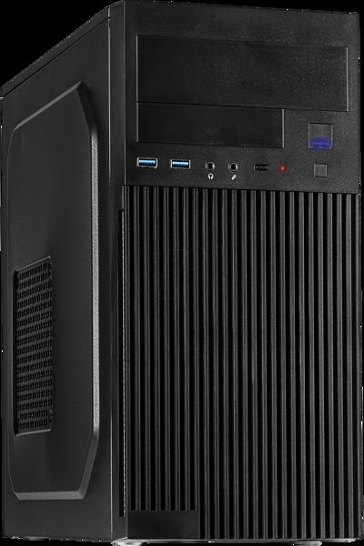 Inter-Tech IT-6521 - Micro-tour noir 2xUSB 3.2 Gen 1 - Tour - ATX