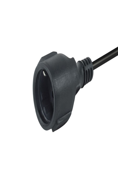 EQUIP POWER CABLE CEE 7/7 TO CEE 7/3 MALE/FEMALE BLACK - 112182