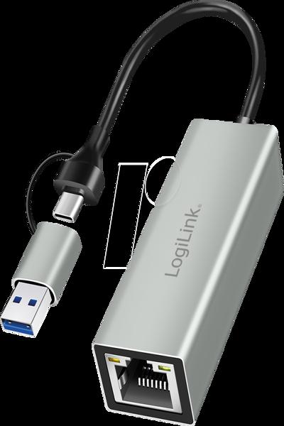 LogiLink UA0238B - Netzwerkkarte USB-A C 1x RJ45 - Interface Card - 1,000 Mbps - UA0238B