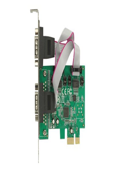 Delock PCI Express-kort > 2 x seriellt RS-232 höghastighets 921K med spänningsförsörjning - 89641