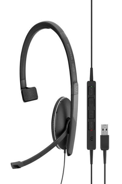 EPOS SC 135 USB - Casque - Serre-tête - Bureau/Centre d'appels - Noir - Monaural - Unité de commande en ligne
