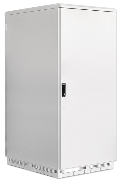 Intellinet Industrial IP55 19" Network Cabinet with Integrated Fans - 42U 800 mm (31.5 in.) Depth - Roof-mounted Four-fan Ventilation Unit - Dust-ingress and Water-jet Protection - Floor-standing - Assembled - Light Gray RAL7035 - Wall mounted rack - 42U - 1000 kg - - 716147