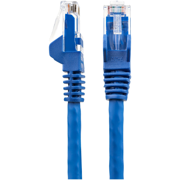 StarTech.com 50cm CAT6 Ethernet Cable - LSZH (Low Smoke Zero Halogen) - 10 Gigabit 650MHz 100W PoE RJ45 10GbE UTP Network Patch Cord Snagless with Strain Relief - Blue - CAT 6 - ETL Verified - 24AWG - 0.5 m - Cat6 - U/UTP (UTP) - RJ-45 - RJ-45 - Blue - N6LPATCH50CMBL