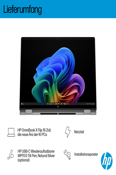 HP OMNIBOOK X FLIP 16-AR0153NG CONVERTIBLE 512 GB - BZ8A8EA