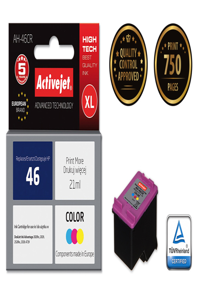 Encre couleur Activejet AH-46CR XL (21 ml) pour HP 46