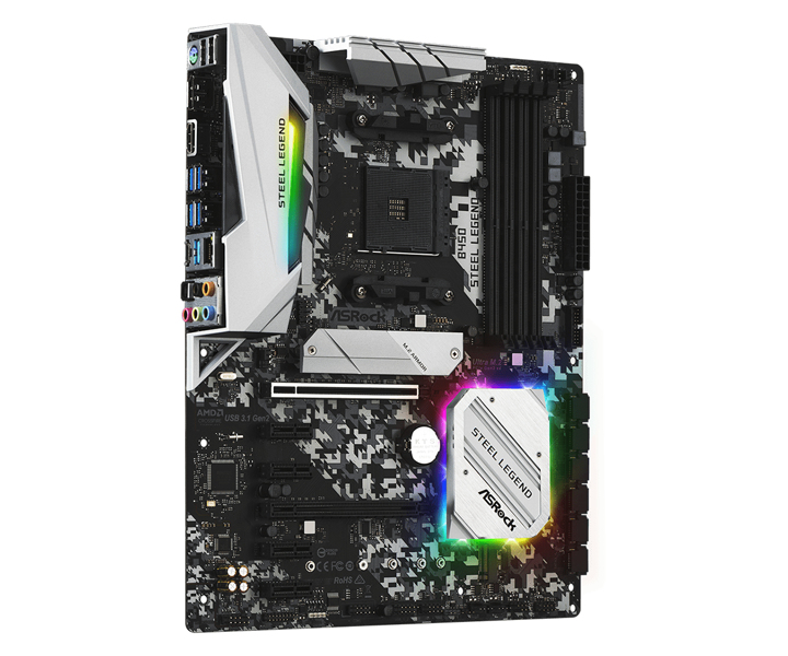 ASRock B450 Steel Legend AM4 Motherboard - 90-MXBA00-A0UAYZ