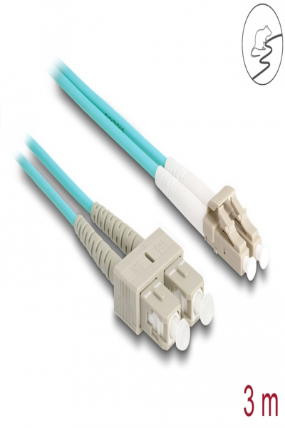 Delock Network cable - LC multi-mode (M) to SC multi-mode (M) - 87912