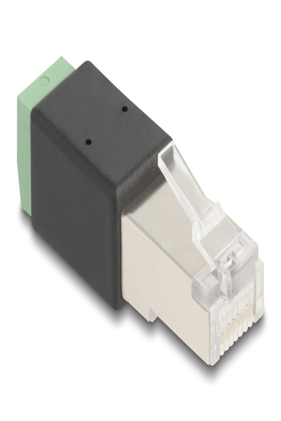 Delock Network connector - RJ-45 (M) to 2 pin terminal block - 66604
