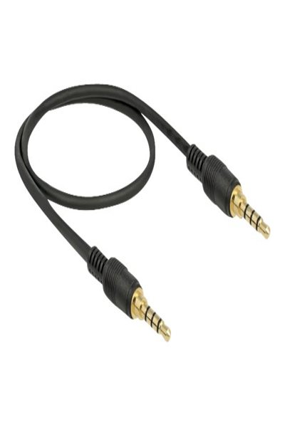 Delock 85592 - 3.5mm Male to 3.5mm Male Audio Cable - 0.5 m - Black - 85592