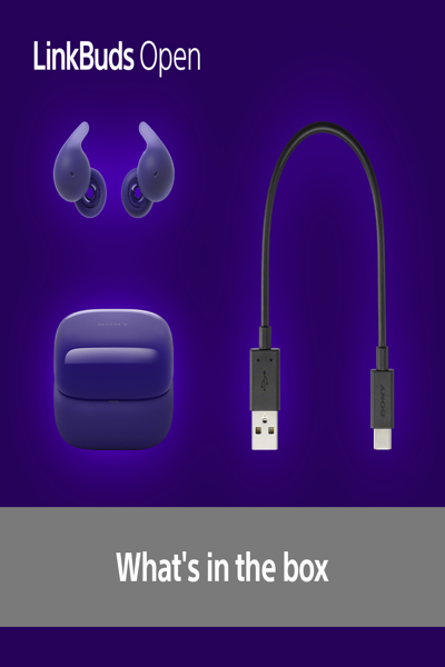 Sony LinkBuds Open WFL910V trådlösa hörlurar violett - WFL910V