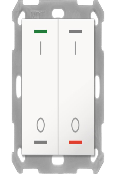 MDT BE-TAL55T2.B1 bouton Lumière 55 2 voies RGB-W temp. capteur blanc pur brillant