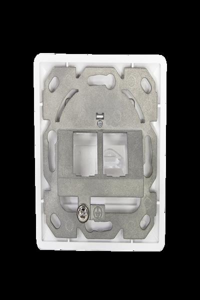 Boîtier mural LogiLink Keystone à 2 ports, incliné à 45°