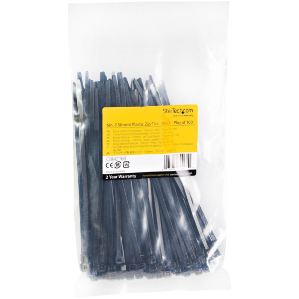 StarTech Cable Ties 6in 100-Pack - CBMZT6B