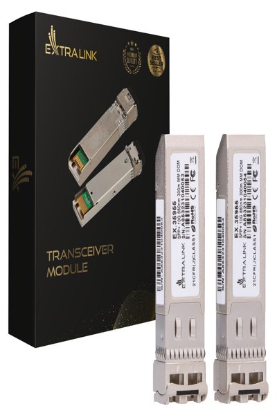 Module multimode Extralink SFP+ 10G 10 Gbit/s 300 m (pack de 2)