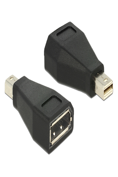 Delock DisplayPort-adapter - Mini DisplayPort (hane) till DisplayPort (hona) - 65238