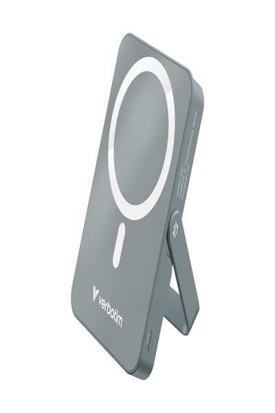 Verbatim Power Bank mit StandfuÃƒÅ¸ mag.wireless 10000mA grau 32268 - Charger - Lithium-Polymer - 32268