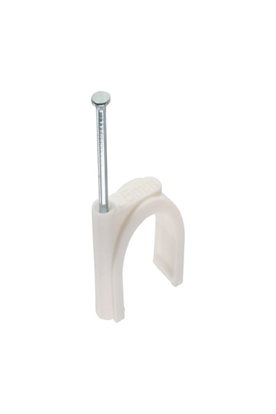 Lot de 100 serre-câbles ronds InLine de 10 mm, blancs