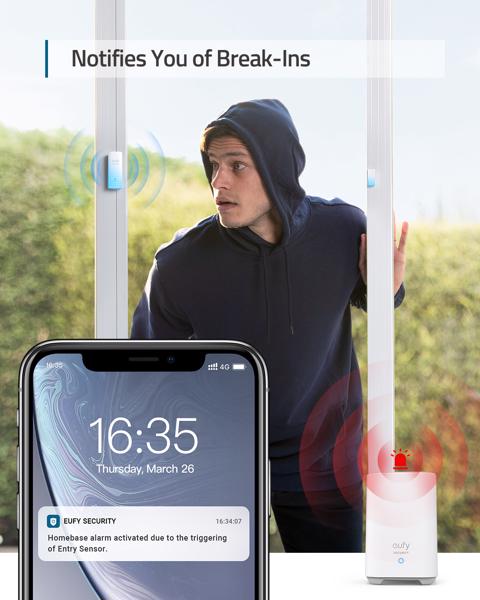 Anker Innovations Eufy 5-delt hjemmesikkerhetsalarmsett - T8990321