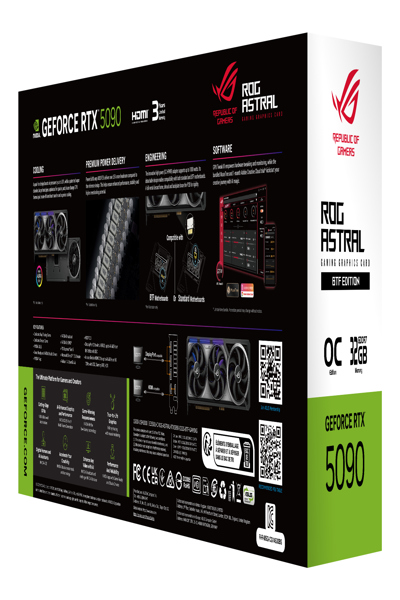 ASUS 90YV0NF0-M0NA00 Graphics Card ROG Astral GeForce RTX 5090 BTF - 90YV0NF0-M0NA00