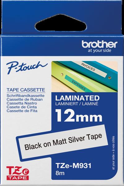 Brother TZe-M931 - Black on matte silver - TZEM931