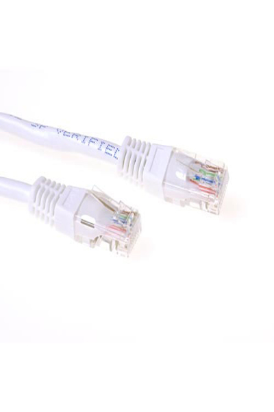 ACT White 1.5 meter U/UTP CAT6A patch cable with RJ45 connectors - 1.5 m - Cat6a - U/UTP (UTP) - RJ-45 - RJ-45 - White - IB9351