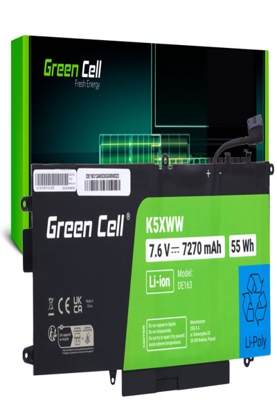 Green Cell K5XWW Battery Dell Latitude Laptop 2-in-1 - DE163