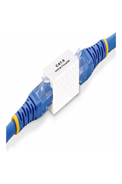 StarTech.com RJ45 Coupler 5-Pack, Inline Cat6 Coupler, Female to Female (F/F) T568 Connector, Unshielded Ethernet Cable Extension - IN-CAT6-COUPLER-U5