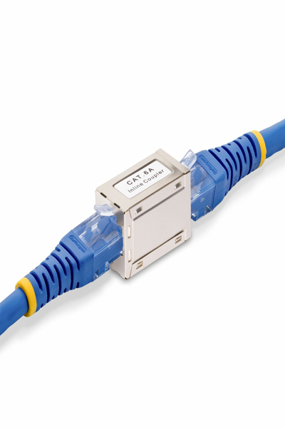 StarTech.com Skärmad RJ45-koppling, Inline Cat6a-koppling, F/F - IN-CAT6A-COUPLER-S1