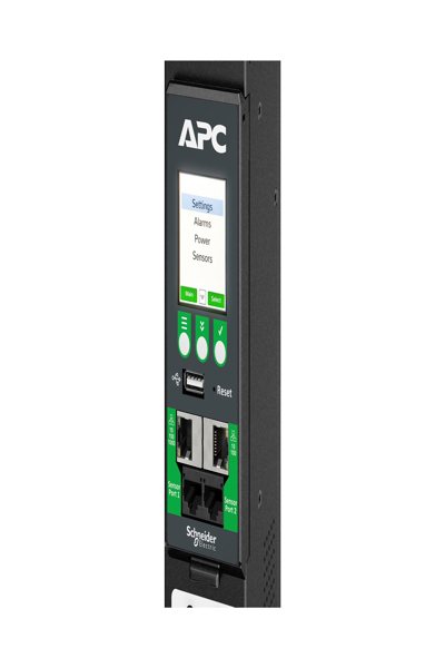 APC NetShelter Rack PDU Advanced - Metered - 3Phase - 22.1kW 400V 32A or 17.3kW 415V 30A - 48 Outlets - IEC309 - Metered - 0U - Three-phase - Rackmount - Vertical - Black - APDU10350ME