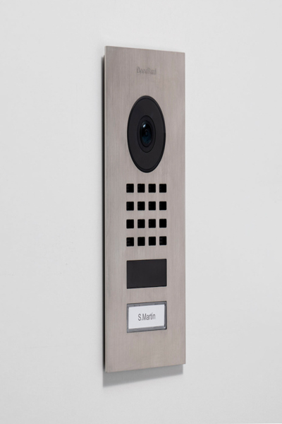 Portier vidéo IP Doorbird D1101V, montage en saillie, acier inoxydable V4A