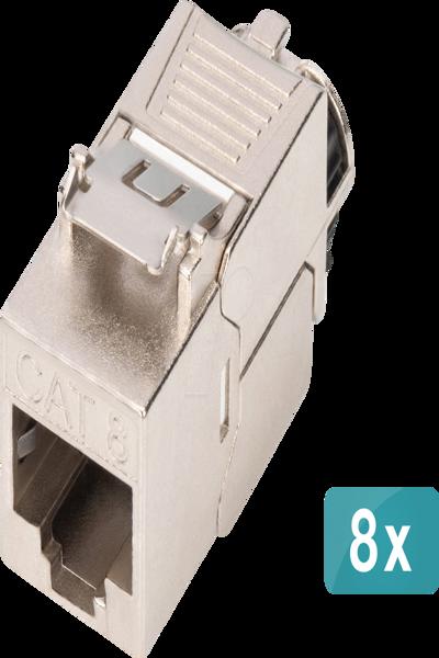 DIGITUS CAT 8.1 Keystone Module Shielded 8pc