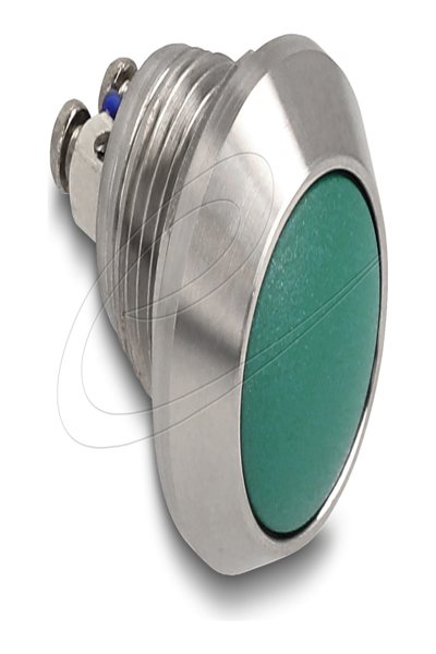 Delock 12mm Push Button Switch 2-Pin Screw Terminal - 22034