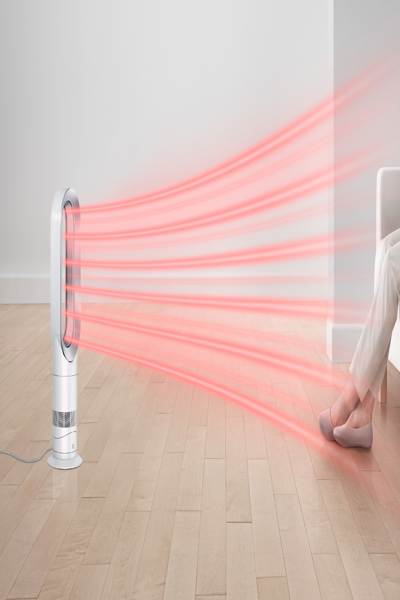 Dyson Hot+Cool Jet Focus - 9 h - Nickel - White - 186 l/s - 153 mm - 113 mm - 595 mm